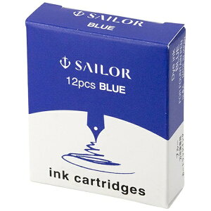 セーラー万年筆|THE SAILOR PEN 万年筆用カートリッジインク 染料 12本入 ブルー 13-0404-140