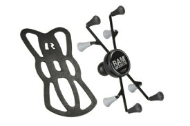 ラムマウント｜RAM MOUNTS Xグリップ（L）タブレットホルダー テザー付 iPad mini他 1インチボール RAM-HOL-UN8BU RAM-HOL-UN8BU