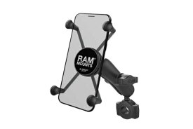 ラムマウント｜RAM MOUNTS Xグリップ（M）＆バーマウントベース（M）セット（標準アーム） φ19.05-25.4mm対応 1インチボール RAM-B-408-75-1-UN10U P079-9792