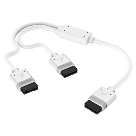 CORSAIR｜コルセア iCUE LINK用 Y-Cable 600mm Y字2分岐 ホワイト CL-9011132-WW