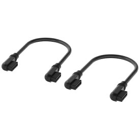 CORSAIR｜コルセア iCUE LINK用 Slim Cable 135mmx2本 スリム90°（L字）/スリム90°（L字） ブラック CL-9011133-WW