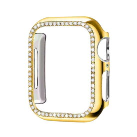 GAACAL｜ガーカル Apple Watch（アップルウォッチ）Series 7〜9/45mm 光沢キラキラスワロフスキーフレーム GAACAL（ガーカル） ゴールド W00058G6