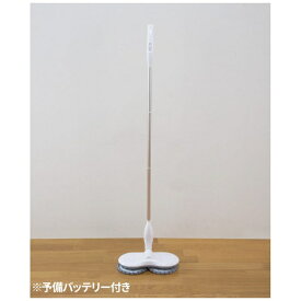 ファミリー・ライフ｜Family-life ファミラ 充電式くるくるツインモップ スピンマジック 8点セット＋予備バッテリー 04252 [コードレス /水拭き対応]