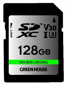 GREEN HOUSE�b�O���[���n�E�X SDXC�J�[�h UHS-I U3 V30 128GB GH-SDC-ZB128G [Class10 /128GB]