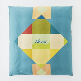 NANGA｜ナンガ 【掛け布団カバー】 DUVET COVER NANGA CUBIC MOUNTAIN D ダブルサイズ SMOKY BLUE [ダブルサイズ]