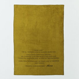 NANGA｜ナンガ 綿毛布 GOOD SLEEP MONOCHROME COTTON BLANKET S シングルサイズ BEIGE KHAKI