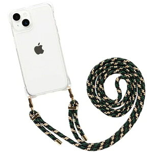 HAMEE�b�n�~�B [iPhone 14/13��p]ULTRA FINE 4�p�X�g���b�v�z�[���t�N���A�P�[�X �V�����_�[�X�g���b�v�t�� �J���t���O���[�� 661-052296