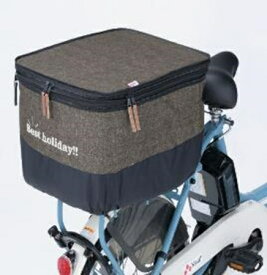 カワスミ｜Kawasumi 2段式後カゴカバー デニム チャコールグレー KW-556CG