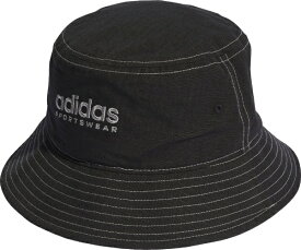 アディダス｜adidas 男女兼用 クラシック コットンバケットハット(OSFX：57〜60cm/ブラック×ホワイト×グレースリー)MKD66【返品交換不可】