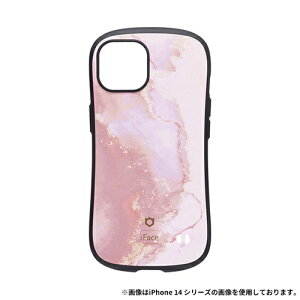 HAMEE�b�n�~�B �miPhone 15��p�niFace First Class Marble�P�[�X iFace �p�E�_�[�s���N 41-960486