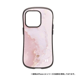 HAMEE�b�n�~�B �miPhone 15 Pro��p�niFace First Class Marble�P�[�X iFace �p�E�_�[�s���N 41-960530