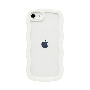 HAMEE�b�n�~�B �miPhone SE(��2/3����)/8/7��p�nULTRA FINE Wavy Frame iPhone�P�[�X �z���C�g 661-0537-053644