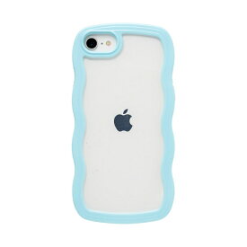 HAMEE｜ハミィ ［iPhone SE(第2/3世代)/8/7専用］ULTRA FINE Wavy Frame iPhoneケース ブルー 661-0537-053675