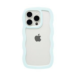 HAMEE�b�n�~�B �miPhone 15 Pro��p�nULTRA FINE Wavy Frame iPhone�P�[�X �~���g 661-054443