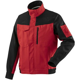 mizuno｜ミズノ ワークジャケット（通年素材） [ユニセックス] L 96：ブラック×レッド F2JE018696