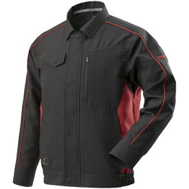 mizuno｜ミズノ ワークジャケット（春夏向け） [ユニセックス] S 96：チャコールグレー×レッド F2JE218396