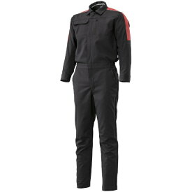 mizuno｜ミズノ つなぎ（通年向け） [ユニセックス] 3XL-8 09：ブラック×レッド F2JK158109