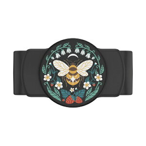 POPSOCKETS�b�|�b�v�\�P�b�c Slide Stretch Boho Bee Black with SQUARE Edges (�l�p���p)