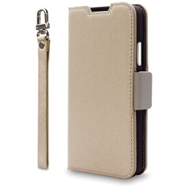 CORALLO｜コラーロ AQUOS wish3 手帳型ケース カード収納/ストラップ付 NU ベージュグレ CR_AW3CSPLNU_BG