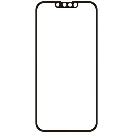 CORALLO｜コラーロ iPhone 13 /13 Pro フレーム付 ガラスフィルム 光沢透明 ブラック GB_IMMSPSEHE_BK
