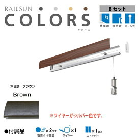 福井金属工芸｜fukui metal & craft RC30B-2 RAILSUN COLORS 木目調ブラウン　Bset　30cm