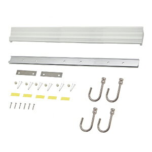 ��������H�|�bfukui metal & craft RAB100-W RAILSUN ANTIQUE �z���C�g 100cm �t�b�N��