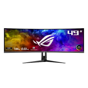 ASUS�b�G�C�X�[�X USB-C�ڑ� �Q�[�~���O���j�^�[ ROG Swift OLED PG49WCD [49�^ /Dual QHD(5120×1440�j /���C�h /�Ȗʌ^ /144Hz]