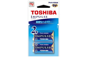���ŁbTOSHIBA 9V�p�` ���d�r IMPULSE�i�C���p���X�j 6LR61H2EC [2�{ /�A���J��]