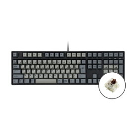 iKBC｜アイケービーシー キーボード CD108(茶軸) ブラック IK-CD108-G/BR-BK [有線 /USB]