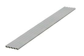 ウェーブ｜WAVE プラ=材料【グレー】　長方形パイプ 4 x 　8 mm 5本入