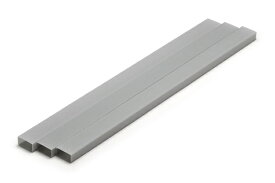ウェーブ｜WAVE プラ=材料【グレー】　長方形パイプ 8 x 16 mm 3本入