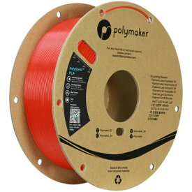 Polymaker｜ポリメーカー PolySonic PLA フィラメント [1.75mm /1kg] レッド PA12005