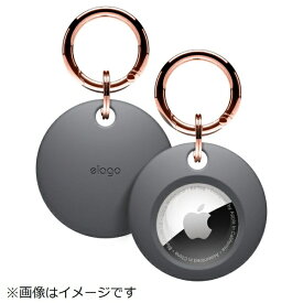 ELAGO｜エラゴ AirTag シリコンケース ダークグレー EL_ATGCSSCSI_DG