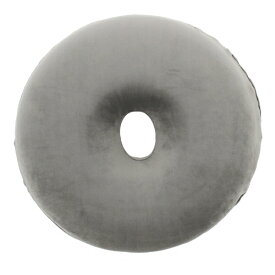 小栗｜OGURI メリーナイト もちとろん もちもちタッチ 低反発 円座クッション 直径約40cm グレイ グレー