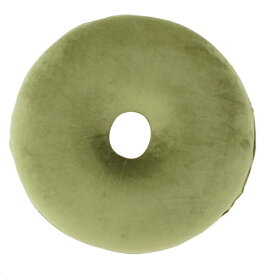 小栗｜OGURI メリーナイト もちとろん もちもちタッチ 低反発 円座クッション 直径約40cm カーキ カーキ