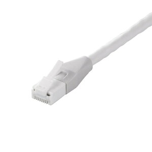 BUFFALO�b�o�b�t�@���[ LAN�P�[�u�� �z���C�g BSLS6ANU100WH [10m /�J�e�S���[6A /�X�^���_�[�h]