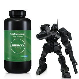 UniFormation 〔3Dプリンター用レジン〕UniFormation 高剛性レジン [1kg] ブラック UN-ABS-BL-X27