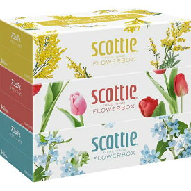 日本製紙クレシア｜crecia scottie（スコッティ）ティシュー フラワーボックス 250組 3箱パック