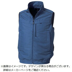 空調服 ベスト（横ファン）　ネイビー　LL