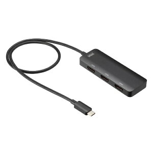 TTvCbSANWA SUPPLY fϊA_v^ [USB-C IXX HDMIx3] 4K HDRΉ(Mac/Windows11Ή) AD-ALCMST3HD2