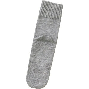 神戸生絲|KOBE KIITO ゴム無しすべり止めソックス 紳士 毛混 秋冬用 24〜26cm 5555H グレー