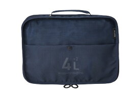 MILESTO｜ミレスト ミレスト ユーティリティ 圧縮パッキング オーガナイザー ダブルポケット 4L×2 MILESTO（ミレスト） ネイビー MLS905-NV