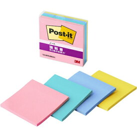 3Mジャパン｜スリーエムジャパン ポストイット　強粘着ノート　[75×75mm /45枚×4パッド] 654SS-MC-3 マルチカラー3