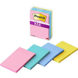 3Mジャパン｜スリーエムジャパン ポストイット　強粘着ノート　[75×50mm /45枚×4パッド] 656SS-MC-3N マルチカラー3