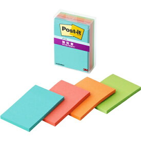 3Mジャパン｜スリーエムジャパン ポストイット　強粘着ノート　[75×50mm /45枚×4パッド] 656SS-MC-1N マルチカラー1