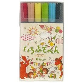 KOKUYO｜コクヨ いろふでぺん6色セット KE-AC34-6