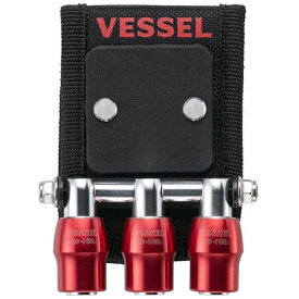 ベッセル｜VESSEL クイックキャッチャー3連ホルダーMG付赤