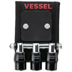 ベッセル｜VESSEL クイックキャッチャー3連ホルダーMG付黒