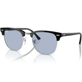 【エントリーで最大全額ポイント還元｜7/18迄】 RayBan｜レイバン CLUBMASTER WASHED LENSES RB3016 135464 51mm シルバー上にブラック/ブルー