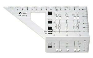【エントリーで最大全額ポイント還元|11/5迄】 シンワ測定|Shinwa Rules 2x4止型定規 アルミ 62116 シンワ